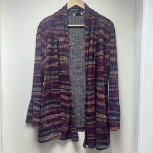 Multicolor Striped Women's Cardigan